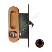 Archie А-К 01/02-V2AB античная бронза ручка для раздвижных дверей с замочным механизмом