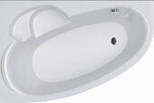Katrina ванна акриловая угловая асимметричная 170х110см Alba Spa, левая