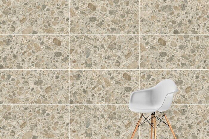 CityStone чеппо мультиколор R10A керамогранит матовый тераццо 60х120см Vitra