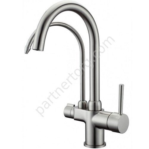 Gappo G4398-10 смеситель для кухни и каналом для фильтрованной воды сатин