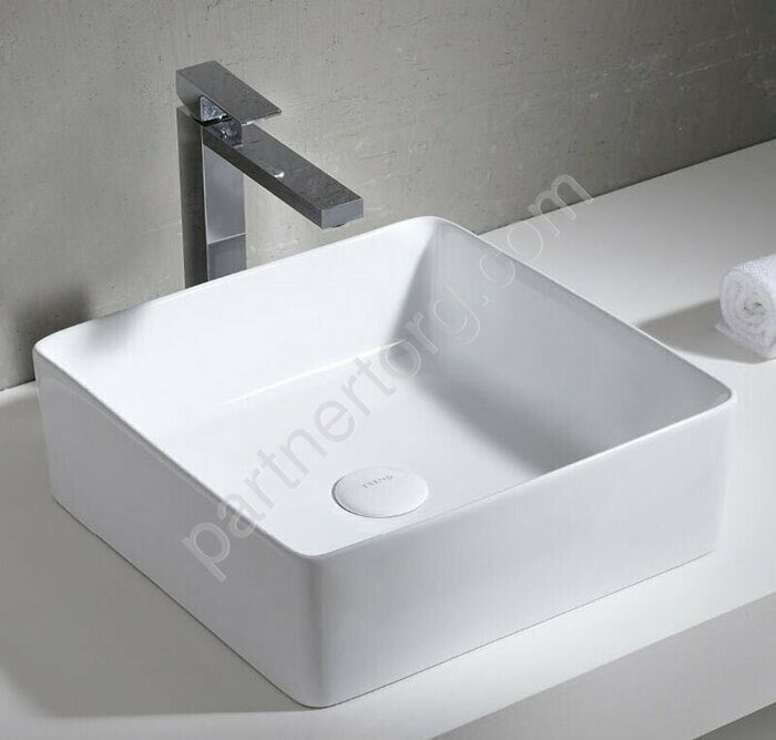 Azario Trend белая раковина настольная 39х39х13см AZ41120