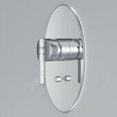 F1585000 Awe, смеситель д/ванны/душа, монтируемый в стену, хром, шт