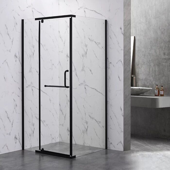 Veconi RV18B-100-01-C5 душевой угол 100х100x200 см, профиль черный