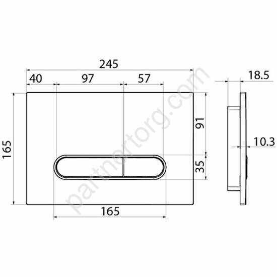 Клавиша для инсталляции Unifix универсальная матовый чёрный Iddis, UNI71MBi77