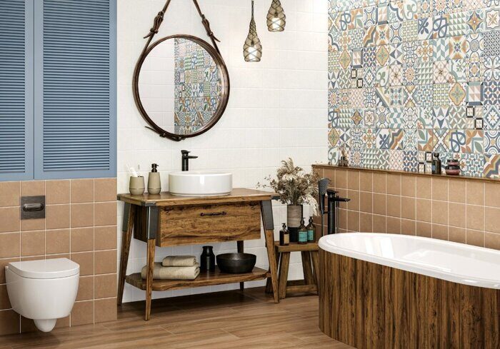 Design Art Ivory New Trend настенная плитка белая матовая квадрат 30х60 см