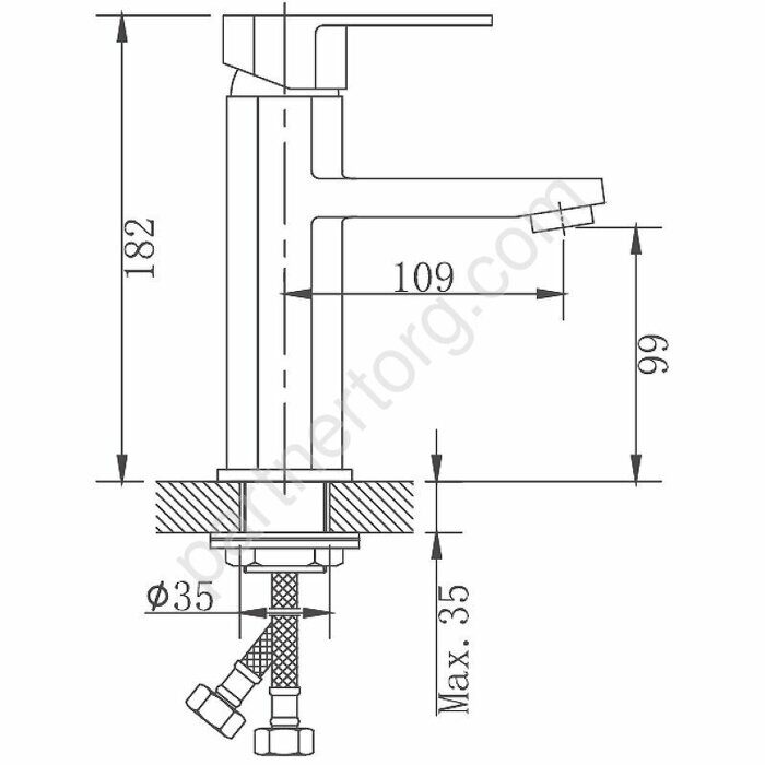 HB10806 Haiba смеситель для раковины хром