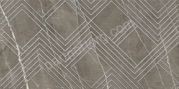Hygge Mocco Cristal декор коричневый полуматовый 31х63см Azori