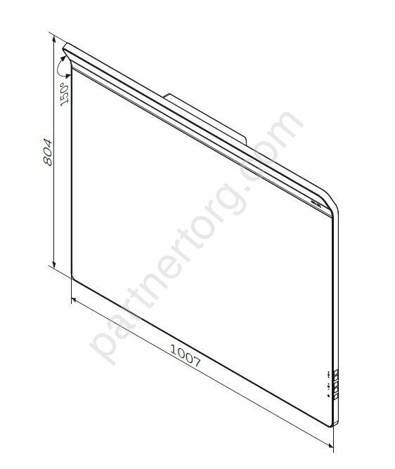 M50AMOX1001SA INSPIRE V2.0, Зеркало настенное с LED-подсветкой и системой антизапотевания, 100 см