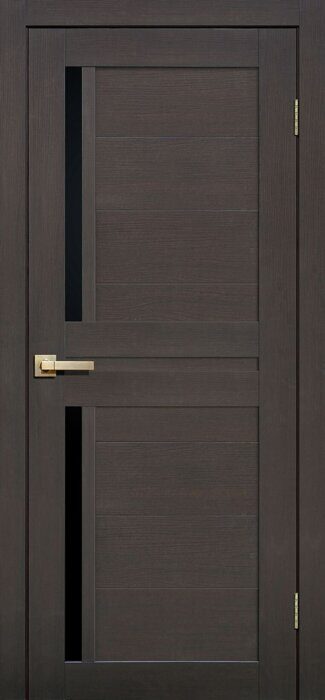 L22 Lite FlyDoors дверь межкомнатная венге черное стекло