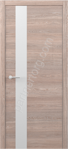 G STATUS дверь межкомнатная с алюминиевой кромкой Арт-Шпон дуб карамельный стекло белое