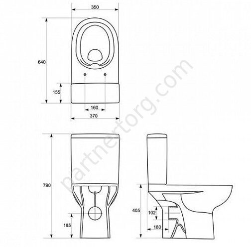 Street Fusion унитаз компакт  безободковый с сиденьем, микролифт , быстросъемное Cersanit