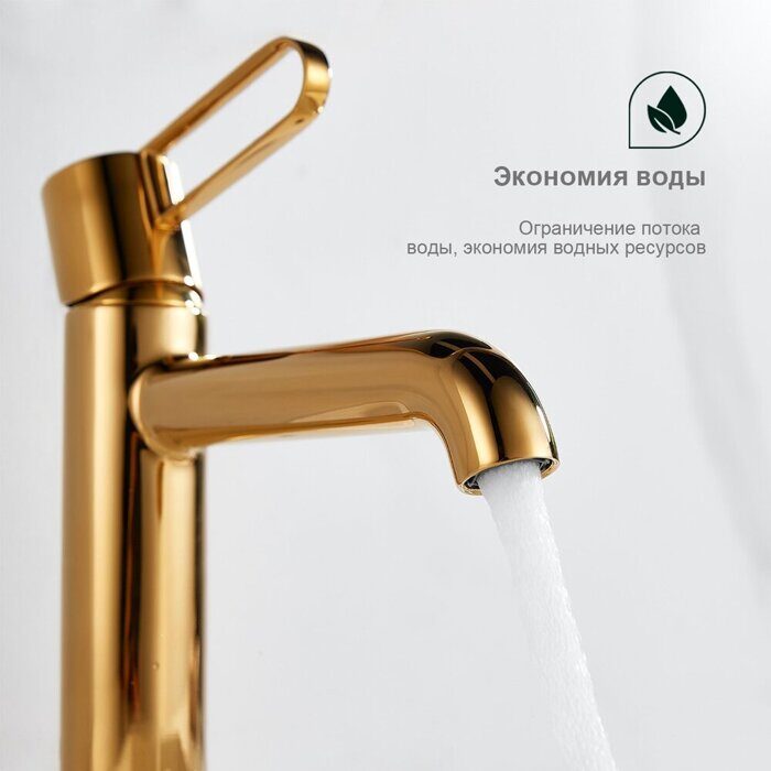 S03.10.23 Splenka Смеситель для умывальника, золото