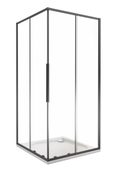 Idea CR-90-C-B душевой уголок 90 см, стекло прозрачное, профиль черный
