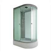 4006M fabric white душевая кабина Aquapulse 120х80х220 см, матовое стекло, высокий поддон