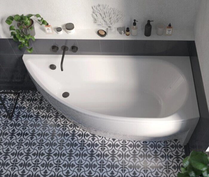 Piccolo ванна акриловая асимметричная 170х75 см 1 Марка правая