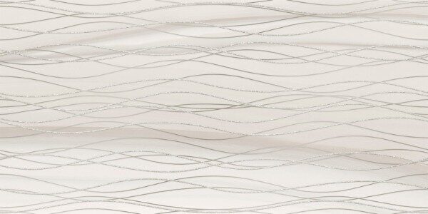 Treise Light Wave New Trend декор настенный кремовый глянцевый волны 30х60 см