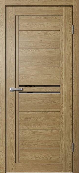 B06 Barn FlyDoors дверь межкомнатная дуб европейский черное стекло