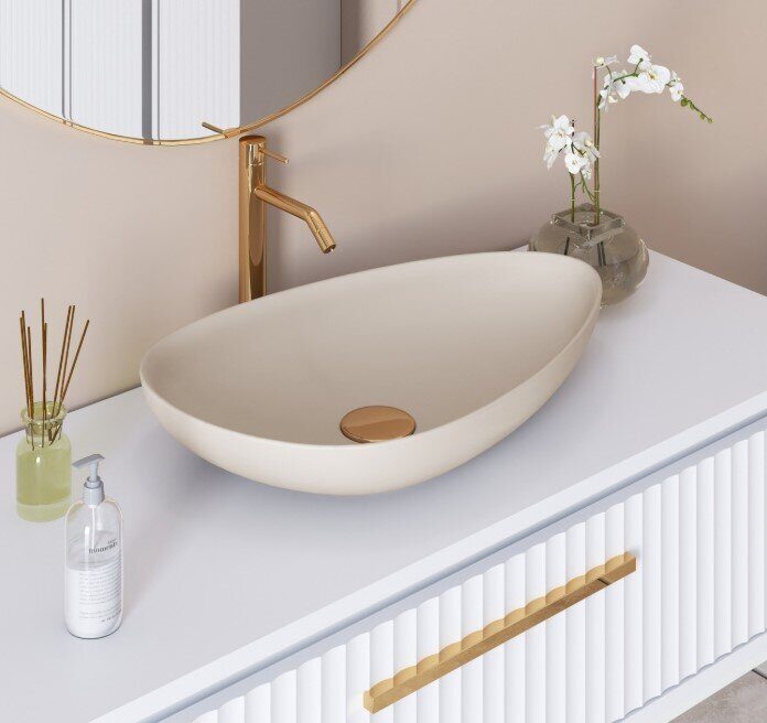 Ambassador Kingston 146T20401 раковина настольная бежевая 58х37х10см