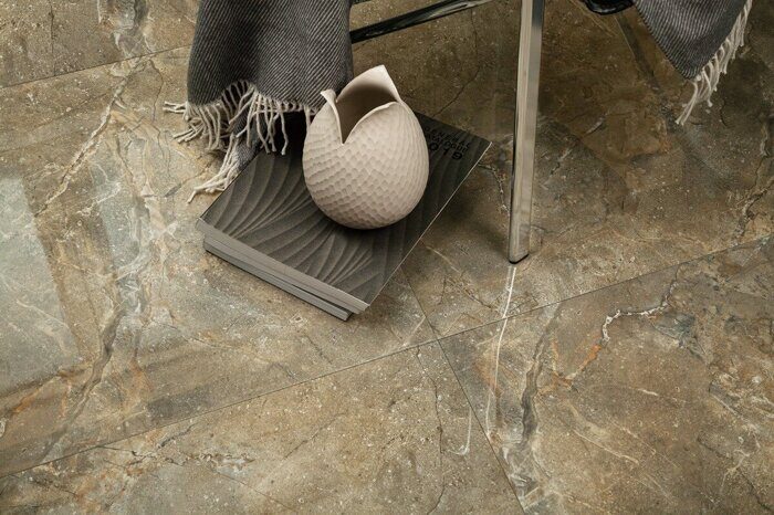 Marbo Olive Polished Staro керамогранит оливковый полированный 60х60 см