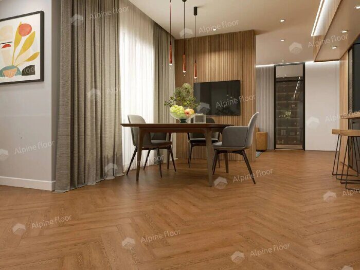 Дуб Селена SPC замковая кварцвиниловая плитка Alpine Floor ECO 13-32