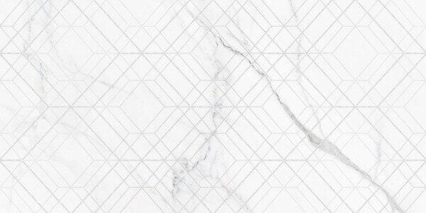 Lims Light Rhomb New Trend декор настенный белый глянцевый 30х60 см