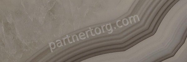 Agat кофейная полированная керамическая плитка 20х60см Laparet 60081