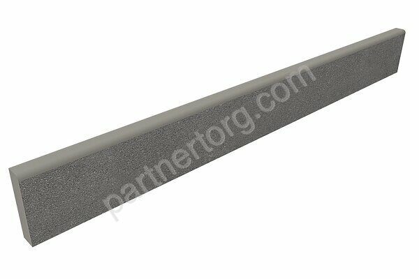 Luna Anthracite LN03 серый неполированный керамогранит 7х60см Estima Плинтус