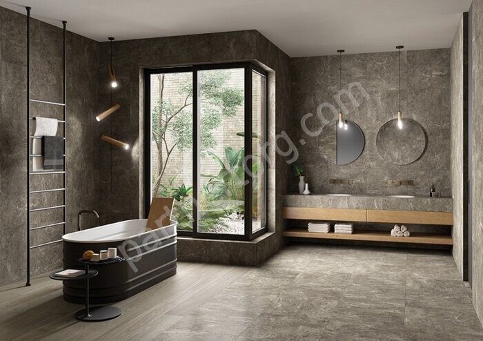 Room Grey Stone патинированный керамогранит серый Italon 30х60см