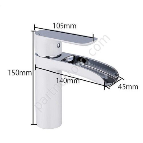 Noar Gappo G1048-8 смеситель для раковины белый хром