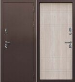 Протерма 11см дверь стальная для улицы Букле шоколад, Астана Эш Уайт