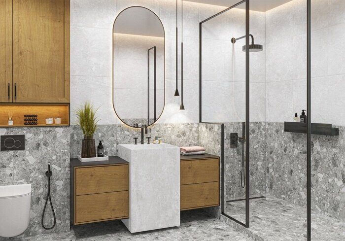 Steel Rock керамогранит светло-серый матовый sugar-эффект 60х60см Alma Ceramica GFU04STE07R