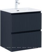 Джейн 60 тумба маренго для ванной комнаты с раковиной-столешницей Flat 60 Aquanet