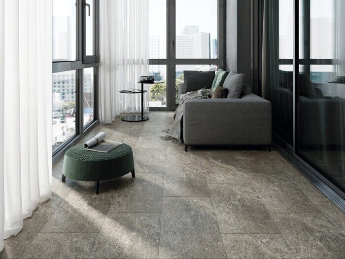 Mercury MU4L092 керамогранит серый матовый рельеф 30х60см Cersanit