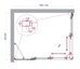 BelBagno LUCE-AH-21-110/90-P-Cr душевой уголок 110х90х195 см, дверь раздвижная, стекло рифленое, профиль хром