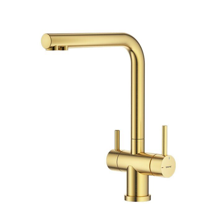 S70.61.03 Splenka Смеситель для кухни с подключением к фильтру питьевой воды, сатин золотой