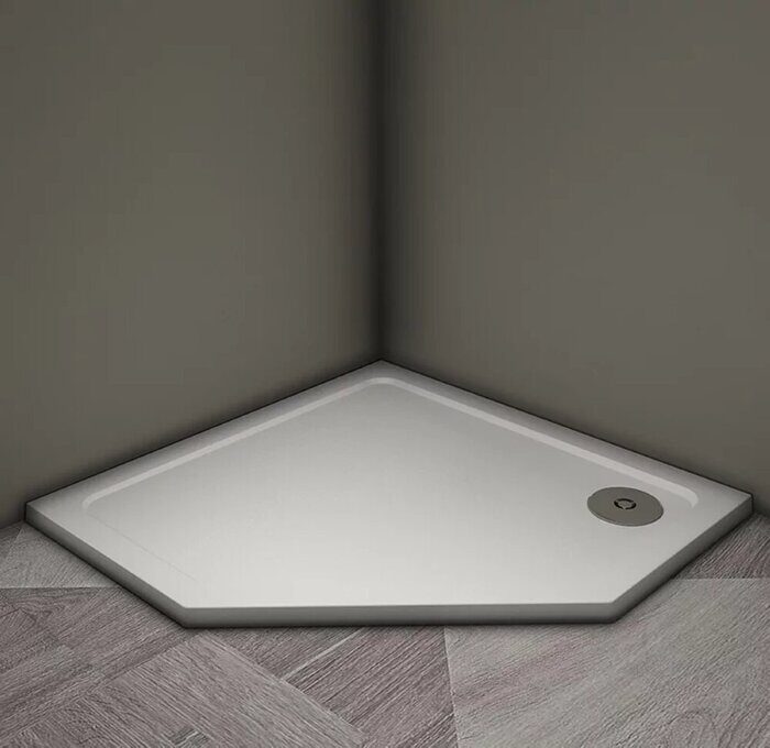 Veconi TZ12-90T-01-19C3 душевой поддон трапециевидный 90х3 см, искусственный камень