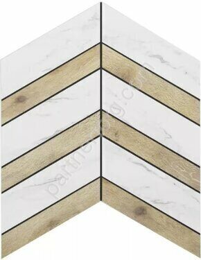 Selection Chevron Oak SM01/SI01 дуб неполированный керамогранит 29х38см Estima Мозаика