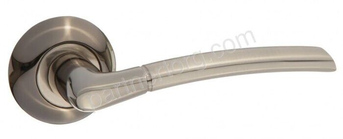 Ручка дверная AL 515-08, черный никель/никель блестящий INAL 515-08 BN/SN