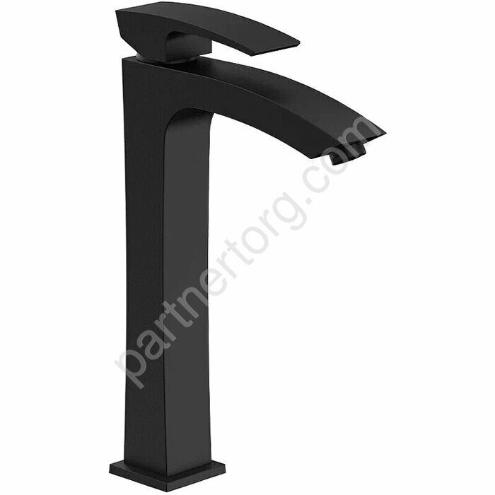 Смеситель для раковины высокий черный Gappo G1007-16