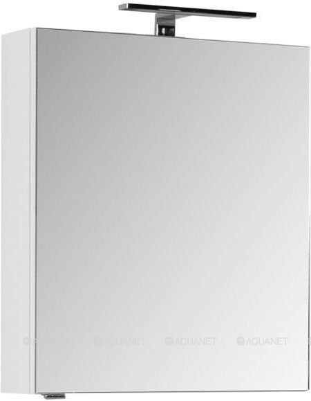 Порто 60 зеркальный шкаф белый для ванной комнаты Aquanet