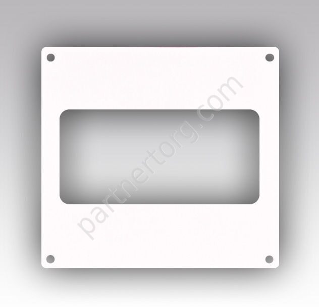 Накладка настенная прямоугольная для плоских каналов НПП, 204х60 мм