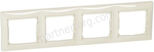 Рамка 4 поста для серии Valena Legrand Classic в цвете слоновая кость