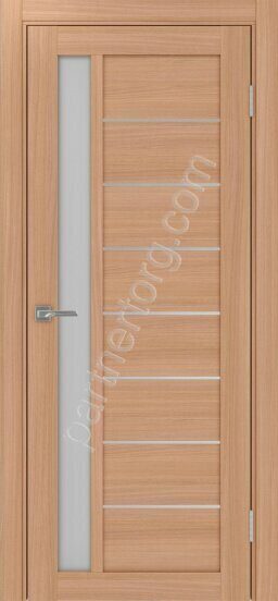 Турин 554.21АПП Молдинг SC межкомнатная дверь ясень темный  со стеклом мателюкс