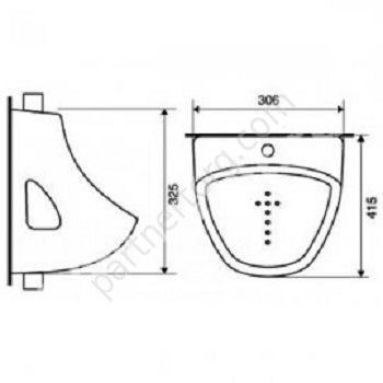 Орион писсуар подвесной Sanita белый ORISAUR01