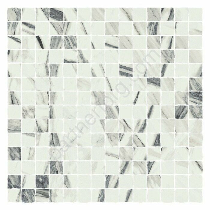 Charme Deluxe Floor Project глянцевая мозаичная плитка белая Italon 28x48см
