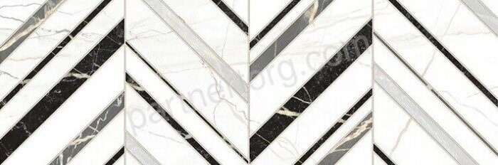 Bohema Delacora настенная плитка белая глянцевая 24,6х74см