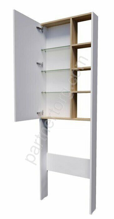 Gaula 60Н 1д шкаф напольный белый