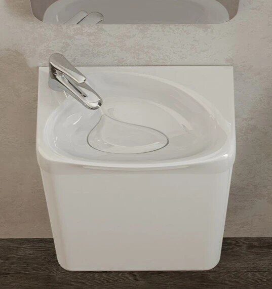 Bio 40 Velvex подвесная тумба белая для ванной комнаты с раковиной Bio 40