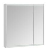 Нортон 80 см зеркальный шкаф подвесной белый для ванной комнаты  Aquaton
