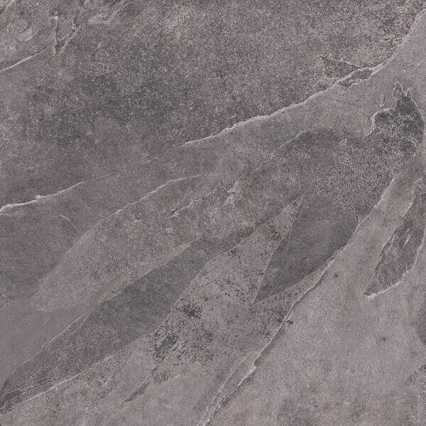Coastline керамогранит темно-серый матовый рельефный ректификат 60х60см Cersanit